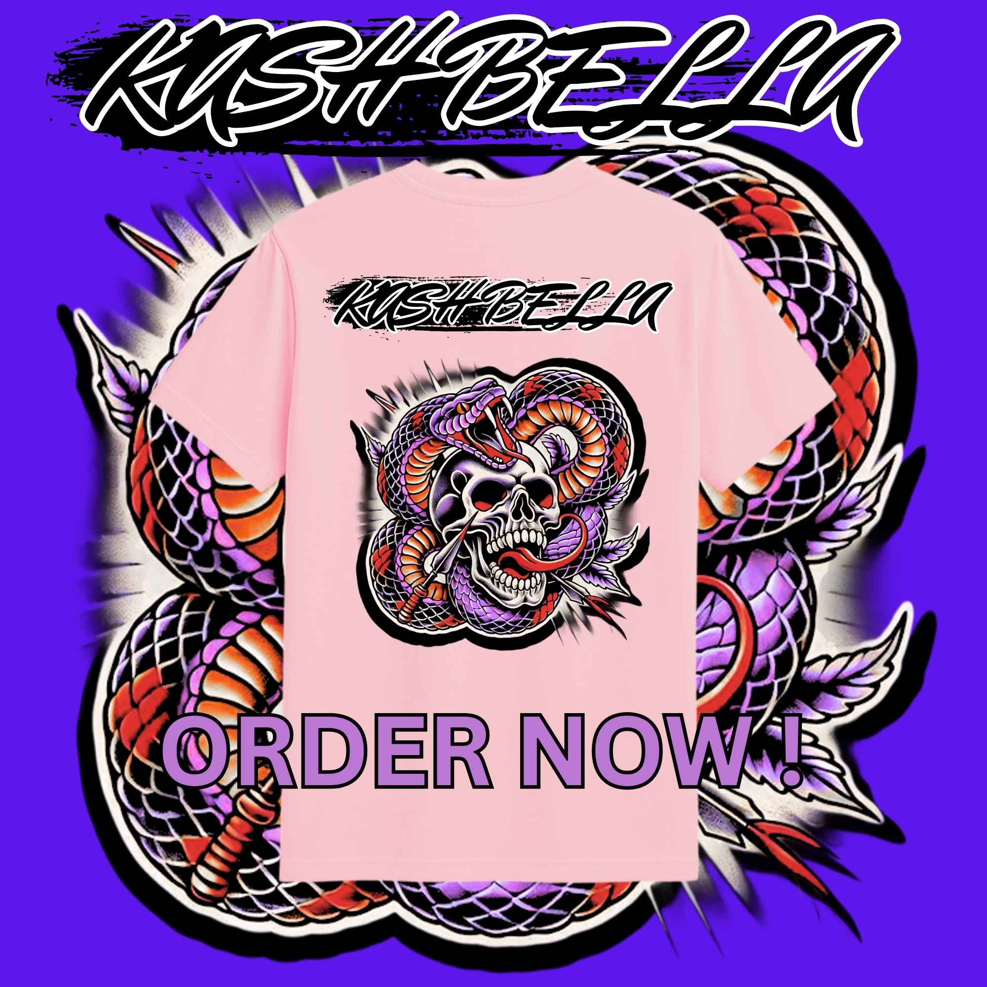 KIDS SIZE**Pink Snakes KashBella