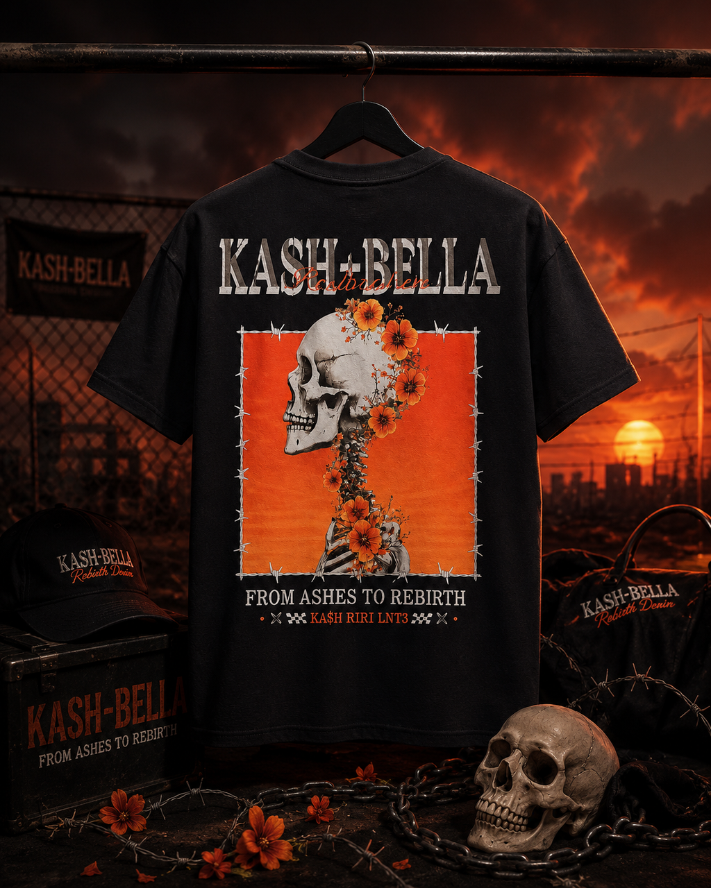 KashBella “From Ashes To Rebirth” Graphic Tee